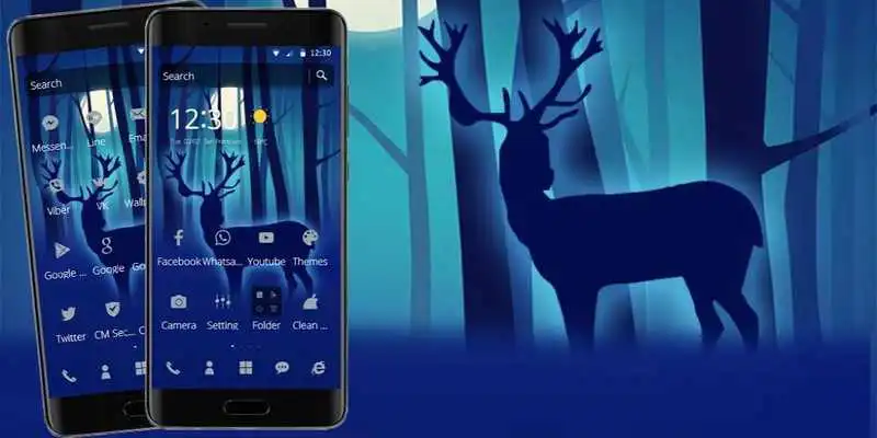 Play Blue Forest Deer Theme