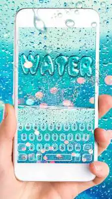 Play Blue Glass Water Keyboard Theme