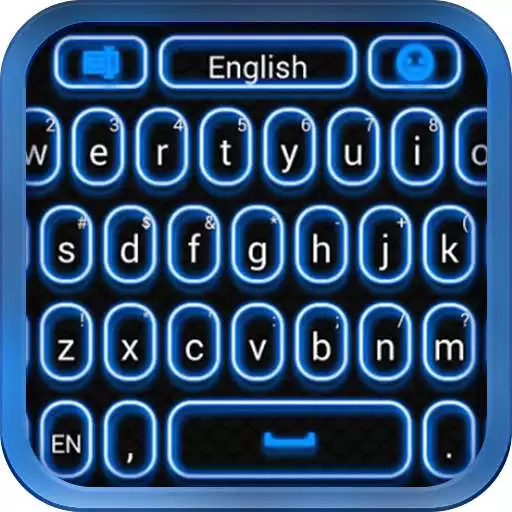 Free play online Blue Glow Keyboard  APK