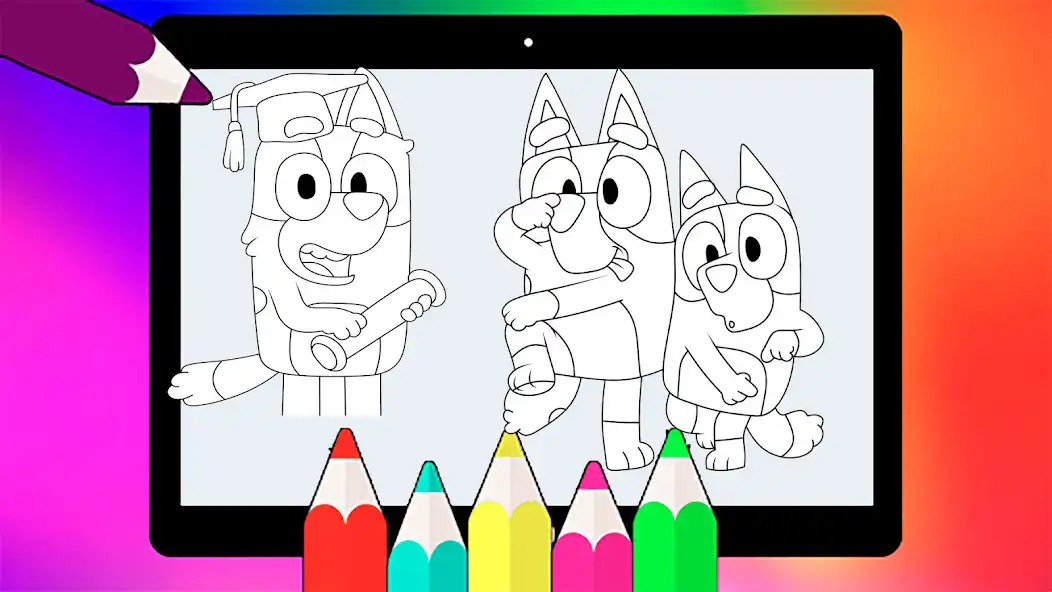 Play bluely coloring book as an online game bluely coloring book with UptoPlay