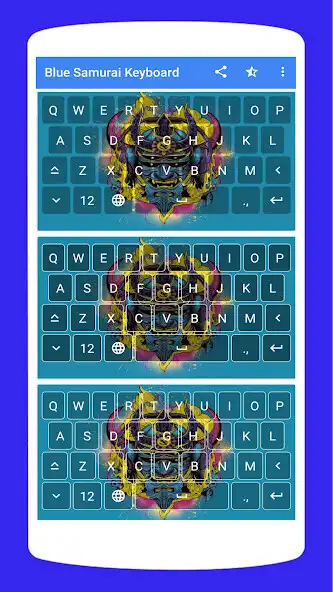 Play Blue Samurai Keyboard Theme  and enjoy Blue Samurai Keyboard Theme with UptoPlay