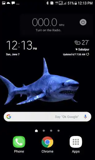 Play Blue Shark Live Wallpaper as an online game Blue Shark Live Wallpaper with UptoPlay