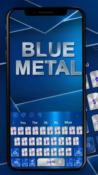 Play Blue Silver Metal Keyboard Theme  and enjoy Blue Silver Metal Keyboard Theme with UptoPlay