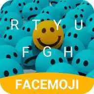 Free play online Blue Smiley Emoji Keyboard Theme for Instagram  APK