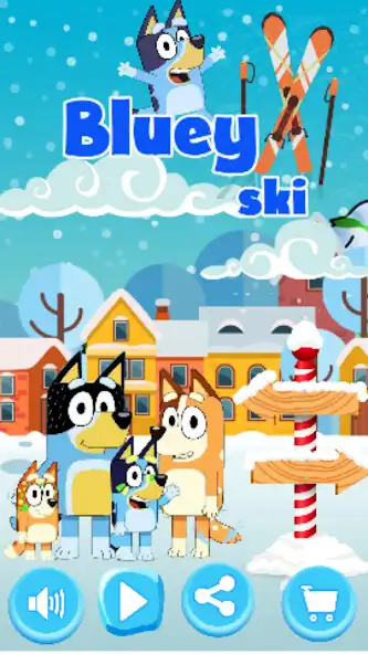 Play bluey ski adventure game  and enjoy bluey ski adventure game with UptoPlay