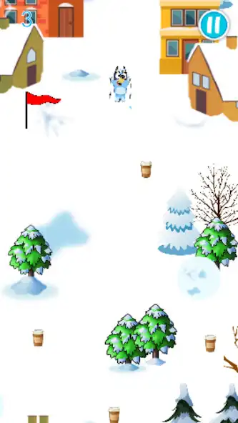 Play bluey ski adventure game as an online game bluey ski adventure game with UptoPlay