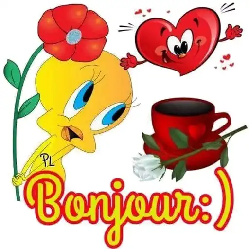 Play Bonjour  Bonsoir WAStickerApps as an online game Bonjour  Bonsoir WAStickerApps with UptoPlay