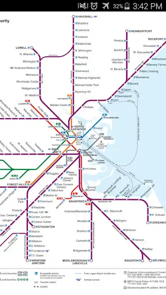 Boston Rail Map online game with UptoPlay