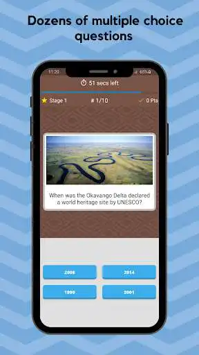 Play Botswana Trivia Quiz : Question Game as an online game Botswana Trivia Quiz : Question Game with UptoPlay