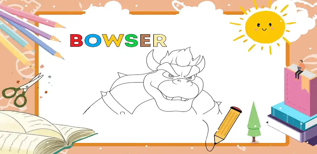 Play Bowser Coloring Book  and enjoy Bowser Coloring Book with UptoPlay