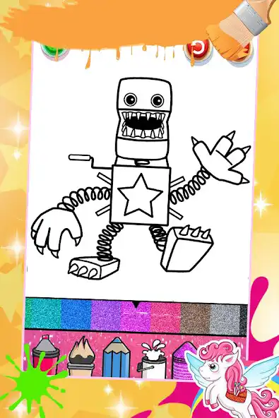 Play Boxy boo coloring book  and enjoy Boxy boo coloring book with UptoPlay