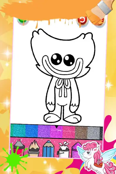 Play Boxy boo coloring book as an online game Boxy boo coloring book with UptoPlay