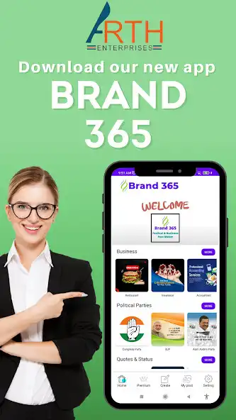 Play Brand365 - Festival Post Maker as an online game Brand365 - Festival Post Maker with UptoPlay