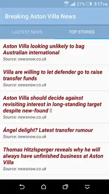 Play Breaking Aston Villa News