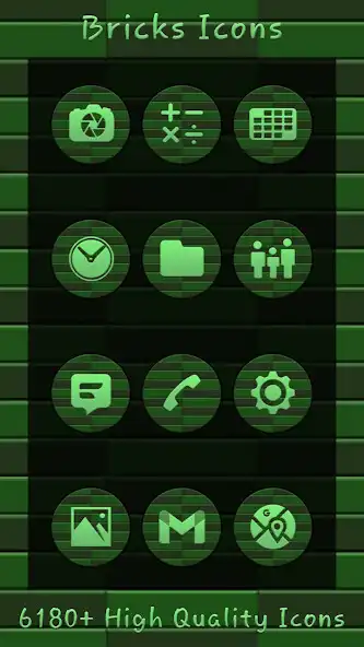 Play Bricks Green Icons  and enjoy Bricks Green Icons with UptoPlay