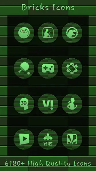 Play Bricks Green Icons as an online game Bricks Green Icons with UptoPlay