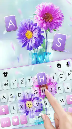 Play Bright Flower Keyboard Background as an online game Bright Flower Keyboard Background with UptoPlay