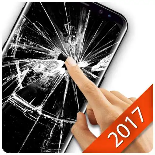 Free play online Broken Screen Live Wallpaper for Joking  APK