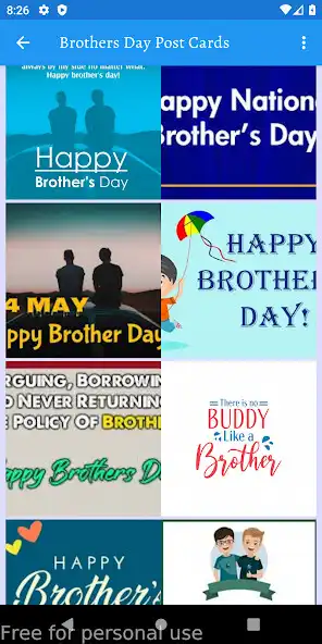 Play Brothers Day Greetings as an online game Brothers Day Greetings with UptoPlay