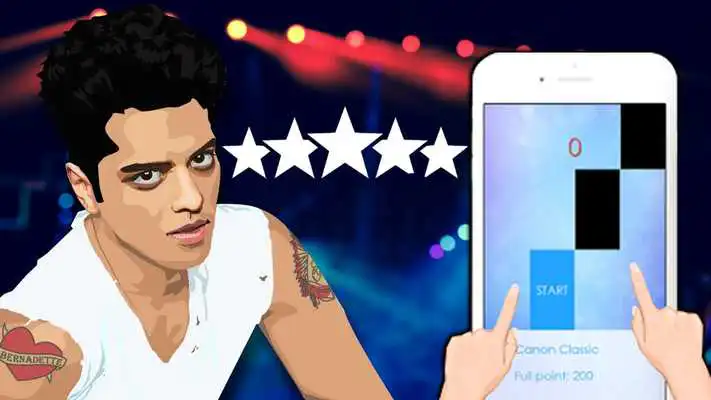 Play Bruno Mars piano tap 2018