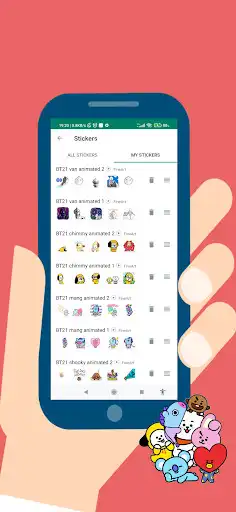 Play BT21 Animated Stickers for WA  and enjoy BT21 Animated Stickers for WA with UptoPlay