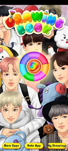 Play BTS coloring book 2022  and enjoy BTS coloring book 2022 with UptoPlay