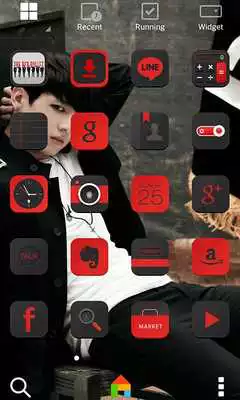 Play BTS J.Kook LINE Launcher theme