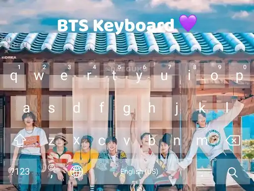 Play BTS Keyboard Theme as an online game BTS Keyboard Theme with UptoPlay