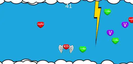 Play BTS Love Game - Flying Angel as an online game BTS Love Game - Flying Angel with UptoPlay