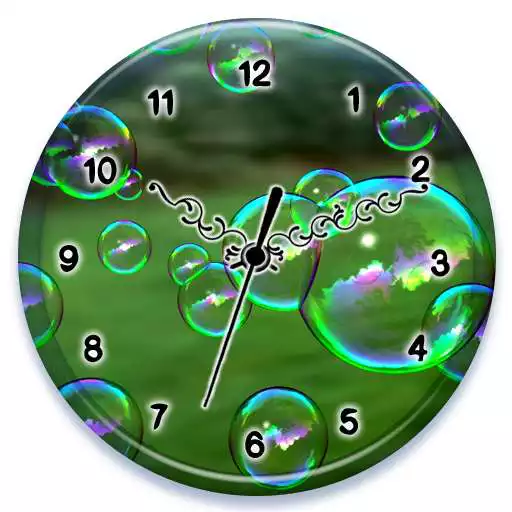 Free play online Bubble Clock Live Wallpaper APK