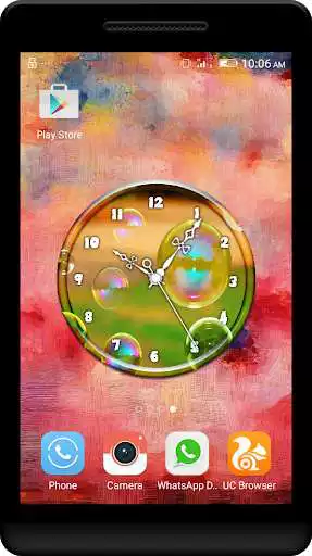 Play Bubble Clock Live Wallpaper