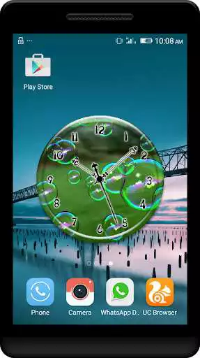 Play Bubble Clock Live Wallpaper