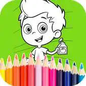 Free play online Bubble Kids coloring book APK