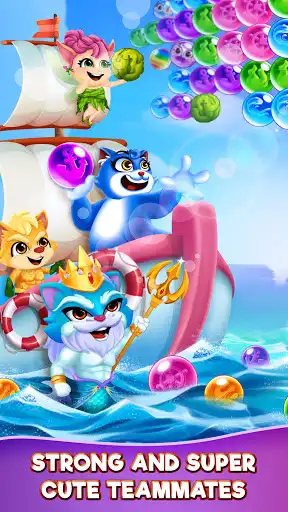 Play Bubble Shooter: Cat Pop Island as an online game Bubble Shooter: Cat Pop Island with UptoPlay