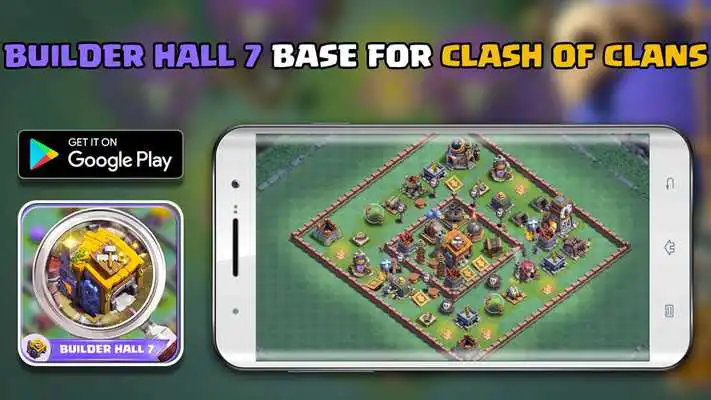 Play Builder hall 7 Base for Clash of clans 2017