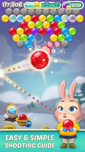 Play Bunny Pop 2: Beat the Wolf as an online game Bunny Pop 2: Beat the Wolf with UptoPlay