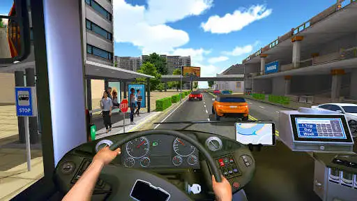 Play Bus Simulator 2018: City Driving as an online game Bus Simulator 2018: City Driving with UptoPlay