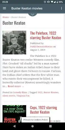 Play Buster Keaton Movies App  and enjoy Buster Keaton Movies App with UptoPlay