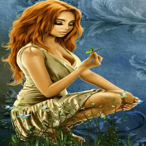 Free play online butterflies Girl Live Wallpaper  APK