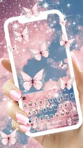 Play Butterfly Aesthetic Keyboard Background  and enjoy Butterfly Aesthetic Keyboard Background with UptoPlay