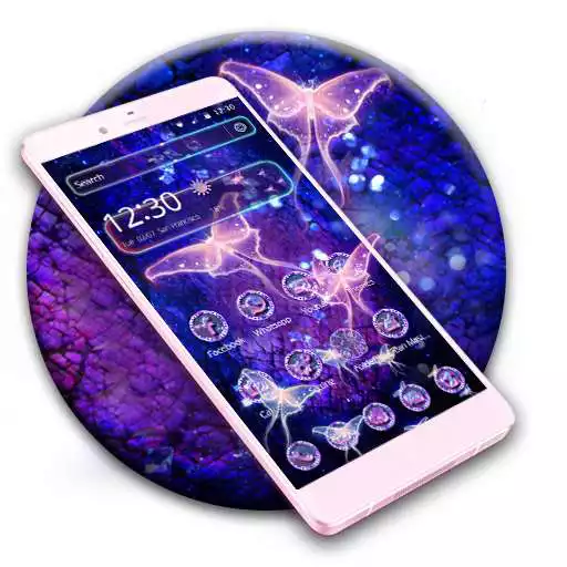 Run free android online Butterfly Crystal Garden 2D Theme APK