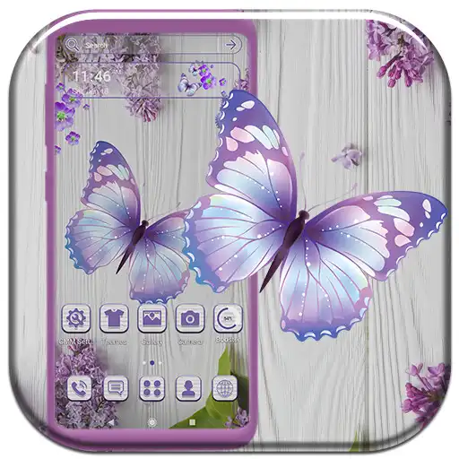 Play Butterfly Flower ThemeLauncher APK