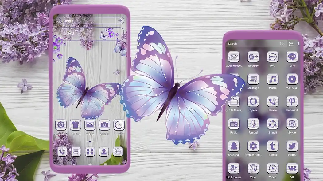 Play Butterfly Flower ThemeLauncher  and enjoy Butterfly Flower ThemeLauncher with UptoPlay