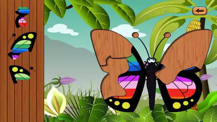 Play Butterfly jigsaw kids games