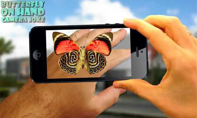 Play Butterfly on hand Camera Prank