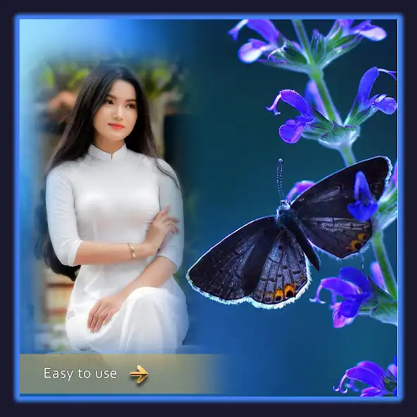 Play Butterfly  Photo Frame Editor as an online game Butterfly  Photo Frame Editor with UptoPlay