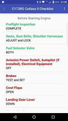 Play C172RG Cutlass II checklist Alabeo