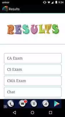 Play CA, CS, CMA Exam Results