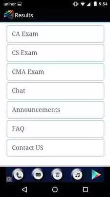 Play CA, CS, CMA Exam Results