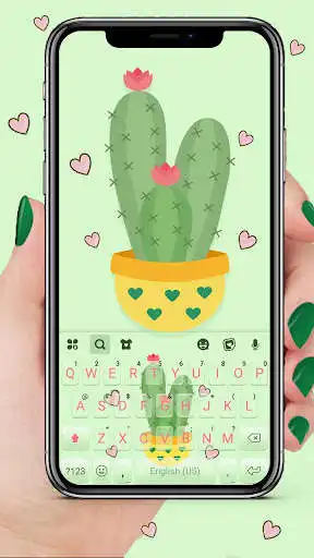 Play Cactus Love Keyboard Background  and enjoy Cactus Love Keyboard Background with UptoPlay